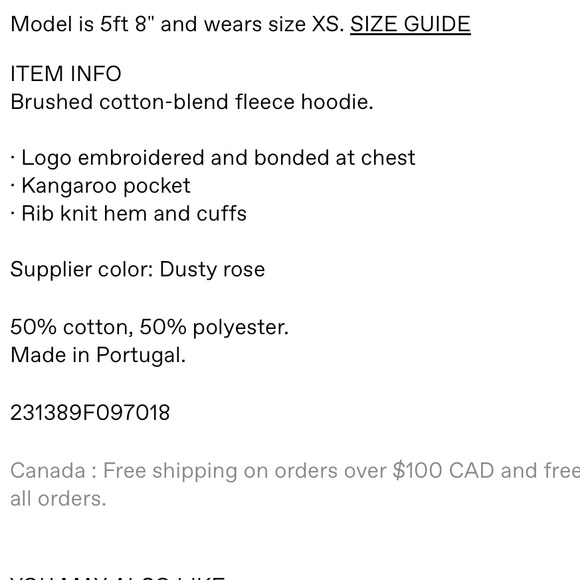 Maison Kitsune Pink Embroidered Cordless Hoodie - Picture 10 of 11